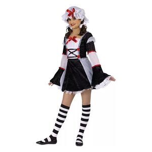 Fun World Wicked Innocence Rag Doll Costume Junior's 0-9 Coquette Girl Halloween